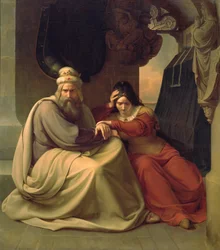 Kungaparet sörjer sin döda dotter, 1830